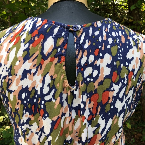 Forever 21 Mini Dress Tunic M Blue Green White - Picture 5 of 8